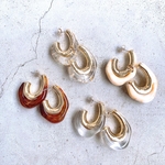 カジュアルフープピアス
