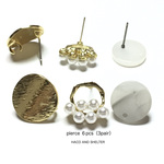 【NEW】6pcs(3pair)★pierce assort（ピアスパーツ）