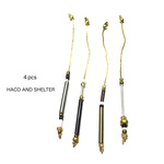 ４pcs★rétro style swing charm（ロングチェーンチャーム）
