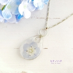 ◆押し花◆Blue Flower＊ネモフィラのネックレス