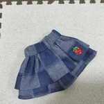 ☆犬服☆ パッチワークデニム風パンツ&スカート　オーダー
