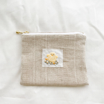 [一点物] ヒヨコの刺繍ミニポーチ