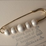 【再販】Cotton Pearl  ＊ ブローチピン