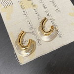 不規則フープピアス