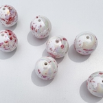   【10pcs pink #55】デザインボールパーツ