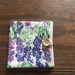 【再販♪】ボックスティッシュ携帯ケース  箱ティッシュ持ち歩きケース＊ローラアシュレイ ハバダシャリィ サマリー ホワイト×ラベンダー ＊ボックスティッシュ 携帯