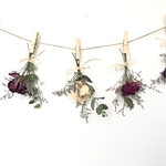 ドライフラワーガーランド（薔薇、ブルーファンタジア）