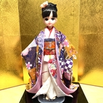 No.215 ミニチュア着物　打掛 掛下　引きずり着物　リカちゃん着物 ブライス着物　1/6ドール着物　22cmドール着物