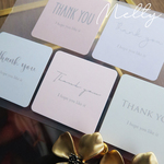 サンキューシール　オーダー　四角　ショップシール　ハンドメイド　名入れ 結婚式 ギフト