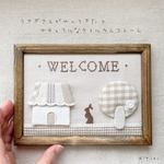 ⸜ ｎｅｗ ⚐ ⸝ うさぎさんがやってきた ༶ ナチュラルなウェルカムフレーム