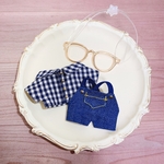 ぬい服＊サロペット＆めがねセット