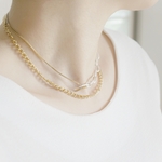 チェーンネックレス　ブレスレット「many」2way　3way　ロングネックレス
