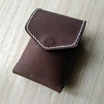 大人な雰囲気のチョコ色レザータバコケース シガレットケース 革小物 革タバコケース メンズ/レディース