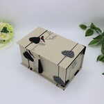 オシャレに収納！カルトナージュ　マスク用ボックス（木々に止まる小鳥）