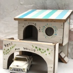ハムスターハウス・2階建て【トロピカルオーシャン】