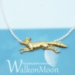 真鍮のキツネのネックレス  1点もの     ☆送料込み☆