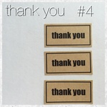 #4 thank you シール サンキューシール オリジナル オーダーシール