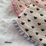 黒🖤♥️Heart柄♥️🖤ひんやりcoolスタイ🍧🖤（ Black）再販♪