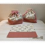 【再販6】リボンでCute🎀お弁当袋&コップ袋&ランチョンマット3点セット　入園入学セット