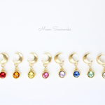 Moonスワロフスキー＊ゴールドピアス