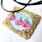 チャー様専用ページ　花の女王の雫ネックレス＆イヤリング