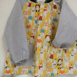 イエロー♪クマとパンダのかわいいスモック■サイズ100