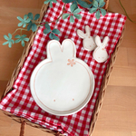 うさぎ皿〈ピンク〉
