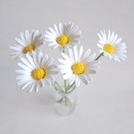 『ayuさまオーダー品』クレイのマーガレット５本組⭐️クレイフラワー