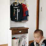 2Wayで模様替えOKなベビー・子供服用木製ハンガーラック