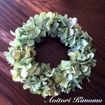 尾瀬紫陽花のシンプルリース