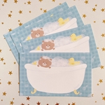 bath time bear♡メモ 30枚