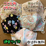 【送料無料】☆ハンドメイドマスク大人用☆５枚セット☆