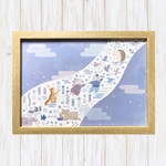 七夕とどうぶつたち　インテリアポスター