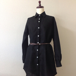 コットンリネンロングシャツ