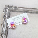 クリア ニュアンス イヤリングorピアス