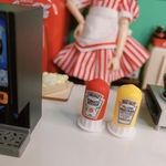 ミニチュア　ケチャップ・マスタードボトルセット