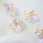 14kgf mixストーン bouquetピアス or イヤリング ～ 選べる金具 ～