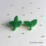 葉っぱのピアス🌱
