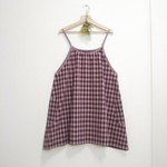 キャミソール エプロンワンピース♪赤チェック