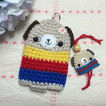 【minapoko様ご注文品☆】わんちゃんのＩＣカードケースとキーカバー☆