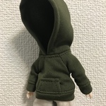 オビツ11  シンプルなパーカー　カーキ