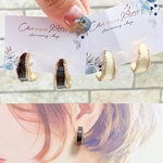 金アレ対応＊フープチタンピアス/全2色