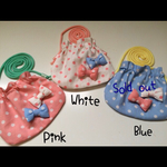 水玉リボン キッズポシェット