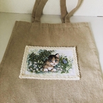 トートバッグ👜猫🐈と蝶々🦋