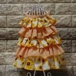 【yuna-doream様専用サイズです】小型犬用の向日葵柄サマードレス