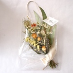 《special price》送料込み！父の日・母の日𓍯 直送OK 【グリーン✖️イエローの初夏ブーケ】flower bag　　　スワッグ