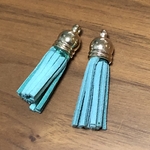 タッセル　イヤリング  ピアス　ターコイズ