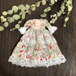 22cm ドール服　苺にたずねた甘さの秘密、、内緒だよと囁くの☆ リカちゃん　ブライス　サイズ　服　ワンピース　アウトフィット　ドレス