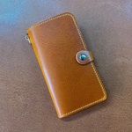 PhoneSE2/8/7 手帳型ケース　Dカン付き　日本製　本革　新品　未使用　ブラウン