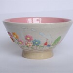 茶碗 小道にお花がいっぱい
